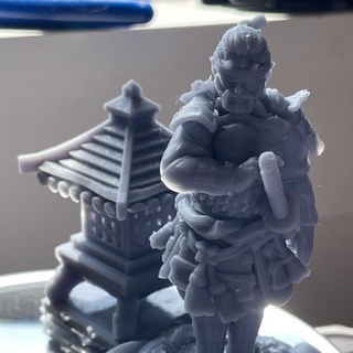 ciego oni samurai alex holt cohan mesa caracteres criaturas fantasía universo figura Japón superior 3d print model - Mito3D