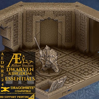 aedwrf24 kingdom essentials aether studios Tabletop 3D Printable Terrain Fantasy dwarven aetherstudios essentialssets 3d print model - Mito3D