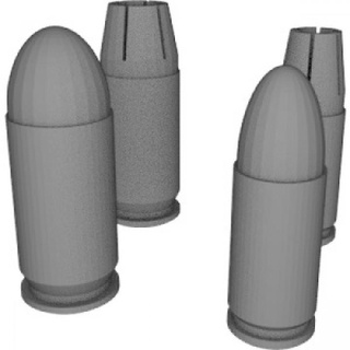9mm 19 45acp manichino munizioni shidou industrie oggetti scena cosplay 3d print model - Mito3D