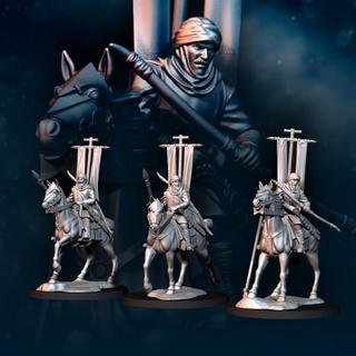 3x regular snake warrior horse - mounted army fantasy davale games Tabletop Characters & Creatures Fantasy Universe wargames 28mm warriors riders davalegames snakearmy 3d print model - Mito3D