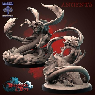 thessidian ancient pack mammoth factory Tabletop Characters & Creatures Fantasy Universe monster ocean sea undead vampire water large mermaid siren undine 3d print model - Mito3D