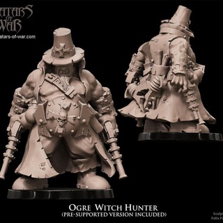 ogre witch hunter avatars war Tabletop Characters & Creatures Fantasy Universe dragons dungeons fantasy mini rpg warhammer miniature arena oldschool supports wargame empire dnd inquisitor 9thage kingsofwar aos ttrpg kow presupported pre-supported supported ninthage aow avatarsofwar arenadeathmatch 3d print model - Mito3D