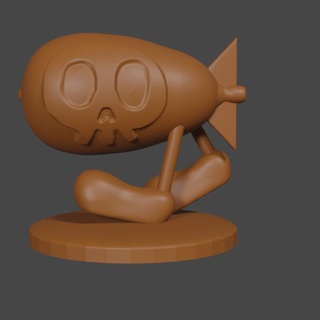 Kirby ispirato bombardiere tavolo dnd miniatura yerman munoz fan arte personaggi creature bomba dimenticato terre mondo dei sogni 3d print model - Mito3D