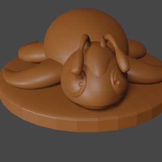 Kirby ispirato Walf tavolo dnd miniatura yerman munoz fan arte personaggi creature tartaruga acquatico sbarcare dimenticato mondo dei sogni 3d print model - Mito3D