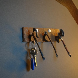 eksenler anahtarlık stflix ev Bahçe mobilya balta viking anahtarlar dekor 3d print model - Mito3D