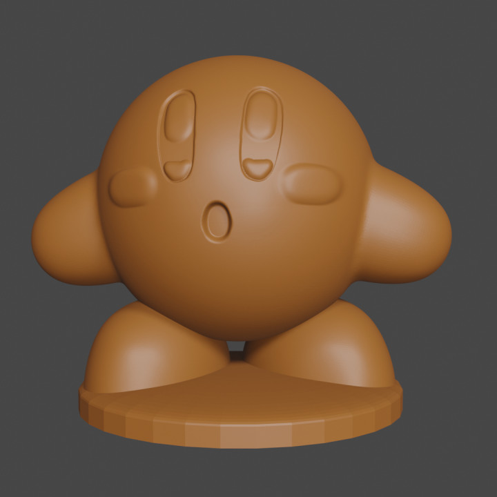 Kirby inspirado tampo mesa dnd miniatura alemão Munoz ventilador arte personagens criaturas Nintendo jogos vídeo smashbros terra sonhos 3D print model - Mito3D