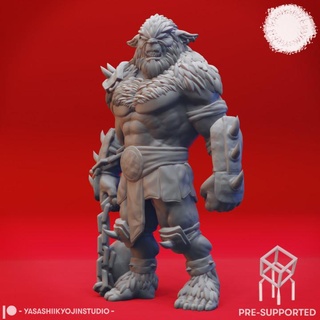 bugbear brute - book beasts tabletop miniature pre-supported yasashii kyojin studio Tabletop Characters & Creatures Fantasy Universe 40k beast creature goblin monster character dungeonsanddragons roleplaying mtg dnd pathfinder kingsofwar aos ttrpg warcry mordhiem 3d print model - Mito3D