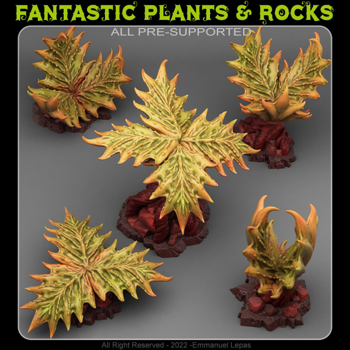 Fee Hängematten Fantastisch Pflanzen Felsen Tischplatte 3D druckbar Terrain Fantasie Sci Fi Emmanuel 4k Stamm Loslassen 8k 3D print model - Mito3D