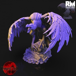tempest hold dread carrion rmprintable bird boss dungeons fantasy gaming hero mini miniatures monster rpg undead warhammer tabletop wargame d&d dnd pathfinder frostgrave kingsofwar ageofsigmar 5e rm warcry 3d print model - Mito3D