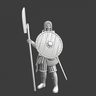 medieval camp guard - crusader army northern crusades miniatures Tabletop Characters & Creatures Historical Universe city figurine hobby knight model shield soldier weapon miniature modelling infantry toysoldier templar 28mm pole 3d print model - Mito3D
