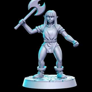 goblin axe - 32mm dnd rn estudio Tabletop Characters & Creatures Fantasy Universe rpg heroquest 3d print model - Mito3D