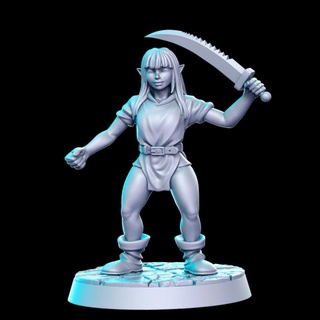 goblin sword - 32mm dnd rn estudio Tabletop Characters & Creatures Fantasy Universe rpg heroquest 3d print model - Mito3D