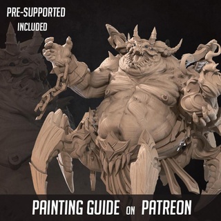 arachnophobia boss bite bullet Tabletop Characters & Creatures Fantasy Universe demon diablo dungeons undead miniature spider boardgame tabletop azmodan dungeon patreon crab dnd undeads bitethebullet btb 3d print model - Mito3D