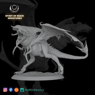 korgosh pantano terror espíritu resina mesa caracteres criaturas fantasía universo demonio criatura continuar dragones horror monstruo wyvern pato aberración dragón gigantesco gargaundragon 3d print model - Mito3D