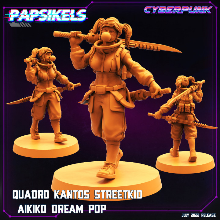 Quadro Führer Straßenkind Aikido Traum Pop papsikels Miniaturen Tischplatte Zeichen Kreaturen Sci Fi Universum Schwert Cyberpunk wissen 3D print model - Mito3D