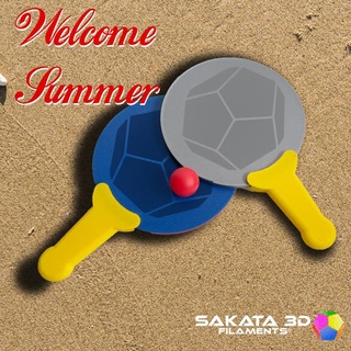 palas de playa sakata 3d filaments Sports & Outdoor beach pla juego 3d print model - Mito3D