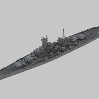 montana class battleship lee mccoll Tabletop Characters & Creatures Historical Universe Vehicles Machines navy ship miniature ww2 wargame states united warship usn mondel 3d print model - Mito3D