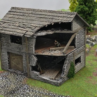 celeiro rg capela tampo mesa 3D imprimível terreno fantasia casa 3d print model - Mito3D