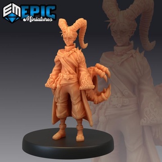 warlock apprentice demon shaman evil wizard hell encounter epic-miniatures fantasy medieval monster rpg warhammer sla enemy tabletop dungeon dnd pathfinder npc pre-supported supported pre 3d print model - Mito3D