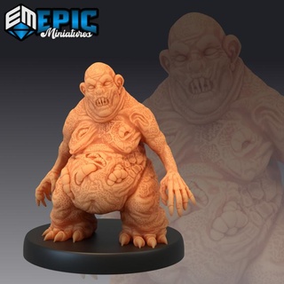mane demon evil troll hell ogre devil spawn abyss encounter epic-miniatures fantasy medieval monster rpg warhammer sla enemy tabletop dungeon dnd pathfinder npc pre-supported supported pre 3d print model - Mito3D