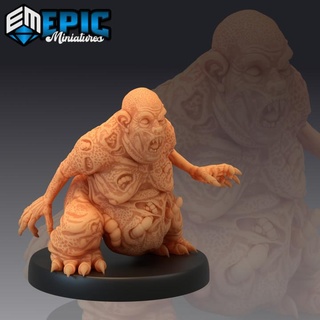 mane demon angry evil troll hell ogre devil spawn abyss encounter epic-miniatures fantasy medieval monster rpg warhammer sla enemy tabletop dungeon dnd pathfinder npc pre-supported supported pre 3d print model - Mito3D