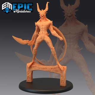 arch devil sword hell warrior demon general evil army abyss encounter epic-miniatures fantasy medieval monster rpg warhammer sla enemy tabletop dungeon dnd pathfinder npc pre-supported supported pre 3d print model - Mito3D