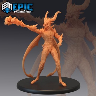 arch devil spear hell wizard demon general evil army abyss encounter epic-miniatures fantasy medieval monster rpg warhammer warrior sla enemy tabletop dungeon dnd pathfinder npc pre-supported supported pre 3d print model - Mito3D