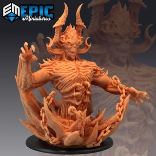 belial demon lord devil boss hell encounter evil overlord emperor darkness epic-miniatures fantasy medieval monster rpg warhammer sla enemy tabletop dungeon dnd pathfinder npc pre-supported supported pre 3d print model - Mito3D