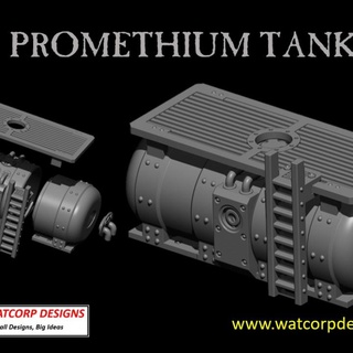 promethium tank watcorp designs Tabletop 3D Printable Terrain Sci-Fi terrain miniatures wargames necromunda warhammer40k warhammer40000 ashwastes cargo8 ridgehauler promethiumtank 3d print model - Mito3D