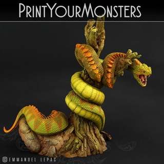 efsanevi çıngıraklı yılan canavarlarını yazdır masaüstü karakterler yaratıklar fantezi Evren Yazdır korku Warhammer minyatür canavarlar Patreon dnd Emmanuel yol bulucu yılanlar kabile Bırak 3d print model - Mito3D