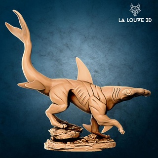 chasse requin louve 3d table table personnages créatures fantaisie univers table table personnages créatures créature monstre rpg mer requin miniature minis dnd 32mm monstre requin jdr 3d print model - Mito3D