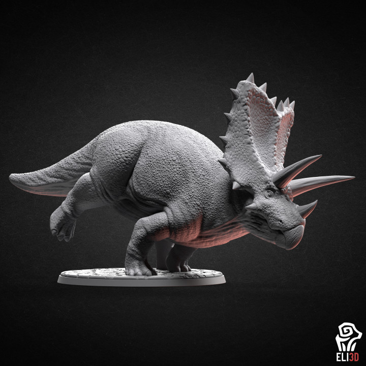 Pentaceratops dino 3d oyuncaklar oyunlar hayvan yaratık rakamlar Dinozor sürüngen minyatür tarih öncesi dinozorlar Triceratops jurrasic paleontoloji styracosaurus 3D print model - Mito3D