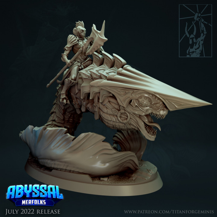 dipsiz merfolk gelgit savaşçılar yılanbalığı titan dövme minyatürler balık Köpekbalığı Warhammer yaş süvari Sigmar Deepkin Mason 39 un İdoneth 3D print model - Mito3D