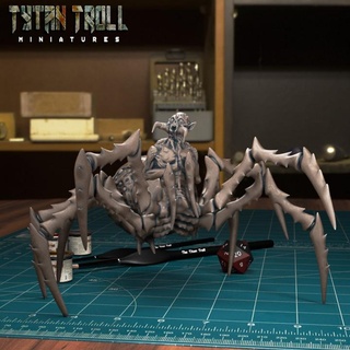 drider monster pre-supported tytantroll miniatures stl elf fantasy scale spider 3dprinting minis creatures dnd 32mm drow supported lychee lyt 3d print model - Mito3D