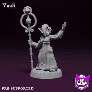 yazli - goblin priest blackcrest miniatures Tabletop Characters & Creatures Fantasy Universe dungeons fantasy rpg tabletop diorama supports healer ttrpg presupported supported 3d print model - Mito3D
