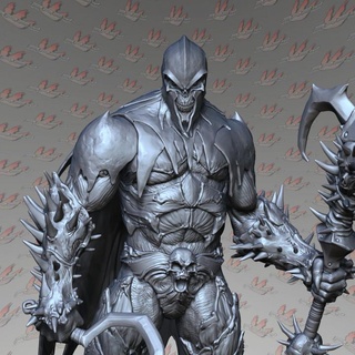 evil warrior alex Tabletop Characters & Creatures Fantasy Universe demon barbarian miniature spawn marwel spawnravenspawn 3d print model - Mito3D
