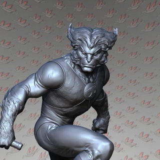 cat 4 alex carton cat fantasy figure tiger warrior tabletop thundercat  3d print model - Mito3D