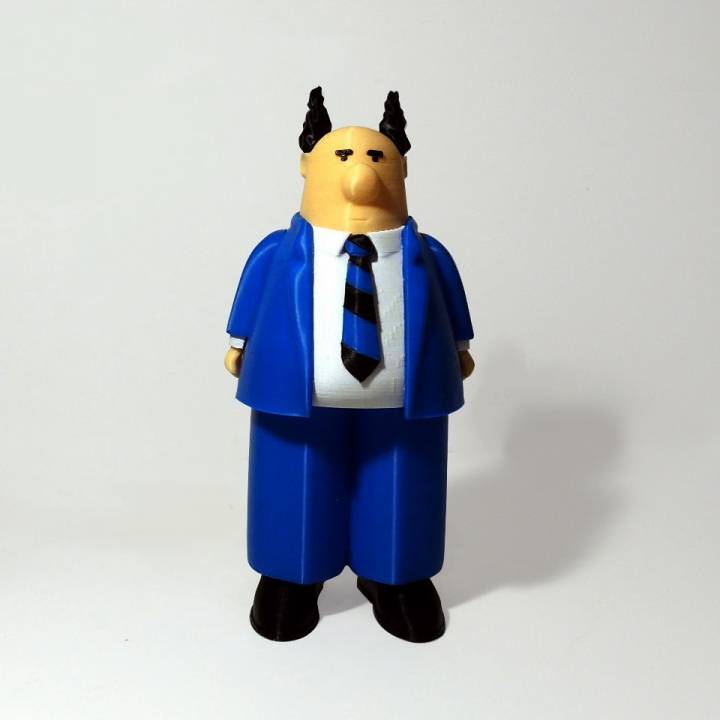 pointy haired boss Spielzeug Spiele cartoon comic dilbert 3D print model - Mito3D