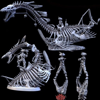 Rum Knochen 3 posiert Mini Monster Chaos Tischplatte Zeichen Kreaturen Fantasie Universum Dinosaurier Drachen Figur Gaming jurassisch Ritter montieren Rollenspiel Skelett Hase Miniatur Rex fliegend 5e Triceratopsreiter 3d print model - Mito3D