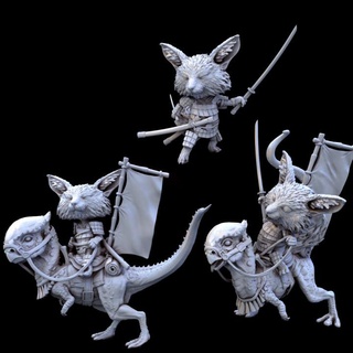 mandi 3 posiert Mini Monster Chaos Tischplatte Zeichen Kreaturen Fantasie Universum Dinosaurier Drachen Figur Gaming jurassisch Ritter montieren Rollenspiel Skelett Hase Miniatur Rex fliegend 5e Triceratopsreiter 3d print model - Mito3D