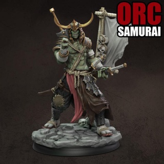 orco arena samurai necropunks miniaturas mesa caracteres criaturas fantasía universo combatiente guerrero lotr 3dprinting 3dmodel dnd espadachín maestro cuchillas necropunk orcarena necropunkminiaturas 3d print model - Mito3D