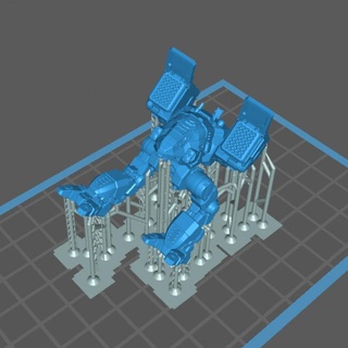 catapult supported aaron hollern Tabletop Characters & Creatures Sci-Fi Universe Vehicles Machines mech mechwarrior battletech presupported 3d print model - Mito3D