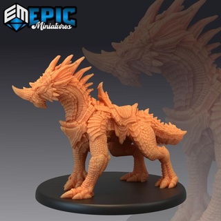 bleu garde canard monter légendaire dragon Montagne rencontre magique bête epic miniatures fantaisie médiéval monstre rpg marteau guerre sla ennemi table donjon dnd éclaireur PNJ pre supported prise charge pré 3d print model - Mito3D