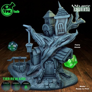 faery house scenery tpk lab dragons dungeons game miniatures rpg small terrain miniature tabletop wargame d&d trunk scatter fey ttrpg 3d print model - Mito3D