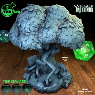 magic water fountain scenery tpk lab dragons dungeons game miniatures rpg terrain tree miniature youth tabletop wargame d&d scatter fey ttrpg 3d print model - Mito3D