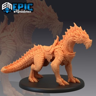 green guard drake mount legendary dragon mountain encounter magical beast epic-miniatures fantasy medieval monster rpg warhammer sla enemy tabletop dungeon dnd pathfinder npc pre-supported supported pre 3d print model - Mito3D