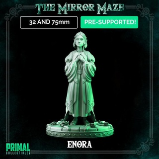 elf princess - enora mirror maze masters dungeons quest primal collectibles Tabletop Characters & Creatures Fantasy Universe dragons female hero rpg warrior miniature enemy boardgame dungeonsanddragons d&d npc rare heroquest tauriel mageofthemirror elfpack 3d print model - Mito3D