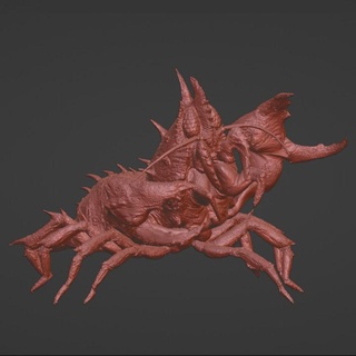 mirelurk avcı goodcat3d masaüstü karakterler yaratıklar fantezi Evren yaratık Görüntüle mutant savaş oyunu dnd Istakoz 3d print model - Mito3D
