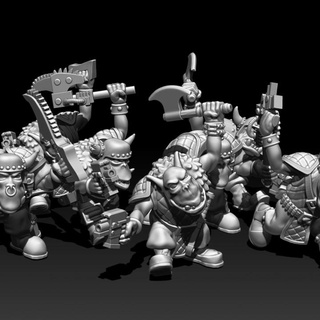 spaceorcboys kim olofsson Tabletop Characters & Creatures Sci-Fi Universe oldschool orcs boys orks spaceorks 3d print model - Mito3D