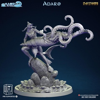 adaro clay cyanide miniatures Tabletop Characters & Creatures Fantasy Universe file printable stl model monster mythology wargames wargaming warhammer miniature tabletop squid minis wargame demigod pathfinder tabletopgames tabletopgame tabletopgaming merman claycyanide squidman 3d print model - Mito3D